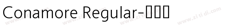 Conamore Regular字体转换